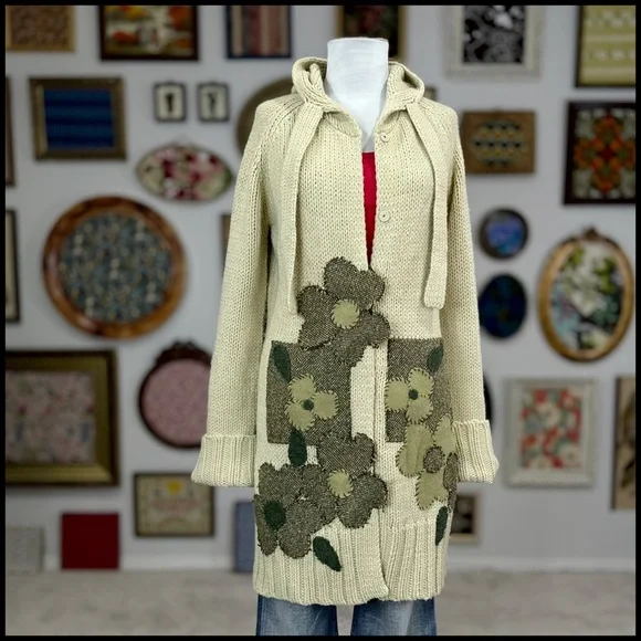 2004 Antho “Turning Leaves Sweater Coat” by Field Flower - Picture 11 of 15